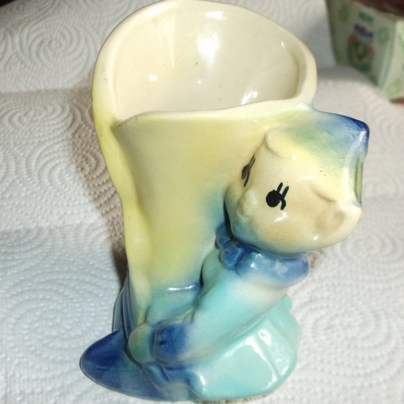 vintage pixie pottery planter